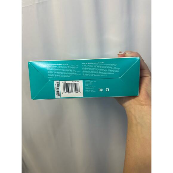 Logitech Stereo Headset h150 Headphones 3.5mm Analog White + Black NEW - Picture 2 of 5